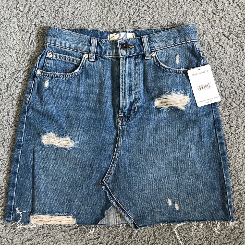 Free People Denim Skirt
